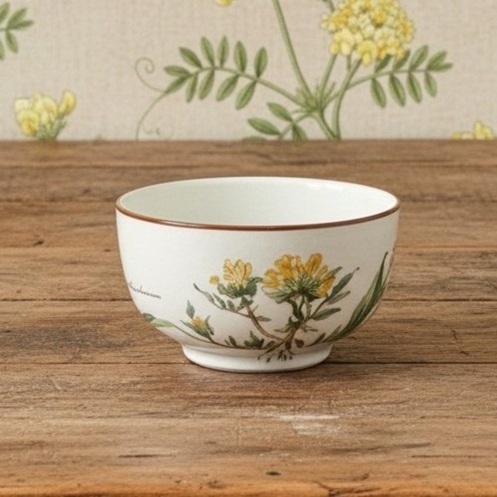 Villeroy & Boch Botanica Rice Bowl, Vintage Anthyllis Vulneracia Design Tablewar